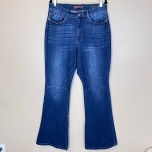 Judy Blue High Rise Flare Jeans - Women's Size 14W - Blue